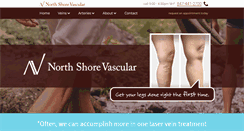 Desktop Screenshot of northshorevascular.com