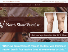 Tablet Screenshot of northshorevascular.com